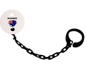 Bandera del efecto pincel de Australia con nombre: Pinza para chupete