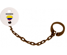 Colombia cepilla bandera efecto con nombre: Pinza para chupete