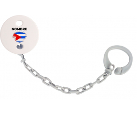 Efecto pincel de bandera Cuba con nombre: Pinza para chupete