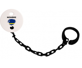 Bandera del efecto pincel Curazao con nombre: Pinza para chupete