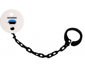 Bandera de efecto pincel estonio con nombre: Pinza para chupete