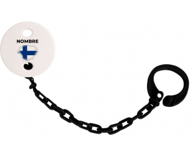 Bandera del efecto pincel de Finlandia con nombre: Pinza para chupete