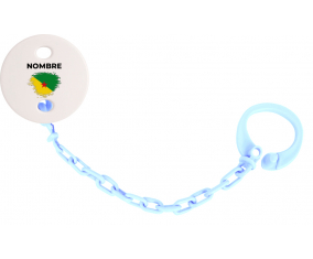 Bandera de efecto de pincel guayana francesa con nombre: Pinza para chupete