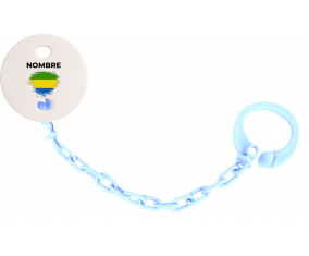 Bandera del efecto pincel gabón con nombre: Pinza para chupete