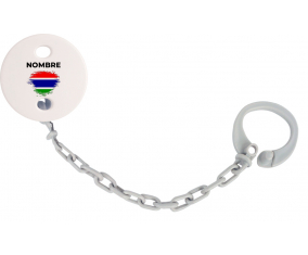 Bandera del efecto pincel de Gambia con nombre: Pinza para chupete