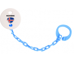 Bandera del efecto pincel de Islandia con nombre: Pinza para chupete