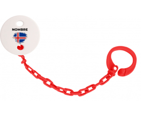 Bandera del efecto pincel de Islandia con nombre: Pinza para chupete