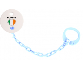 Bandera del efecto pincel de Irlanda con nombre: Pinza para chupete