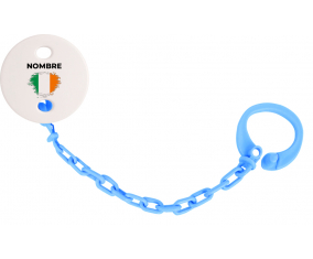 Bandera del efecto pincel de Irlanda con nombre: Pinza para chupete
