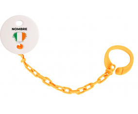 Bandera del efecto pincel de Irlanda con nombre: Pinza para chupete