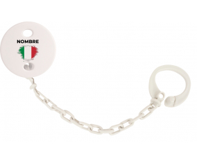 Italia pincela bandera efecto con nombre: Pinza para chupete