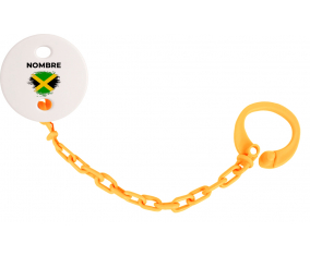 Bandera de pincel jamaicana con nombre: Pinza para chupete