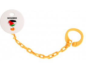Bandera de cepillo jordano con nombre: Pinza para chupete