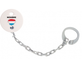 Bandera del efecto pincel luxemburguesa con nombre: Pinza para chupete