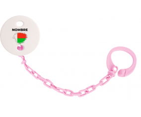 Bandera del efecto pincel madagascar con nombre: Pinza para chupete