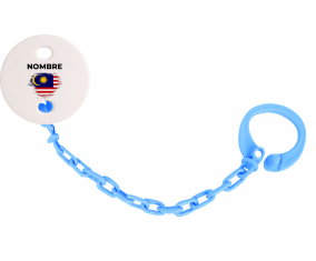 Bandera de efecto cepillo malasio con nombre: Pinza para chupete