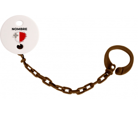 Bandera del efecto pincel de Malta con nombre: Pinza para chupete