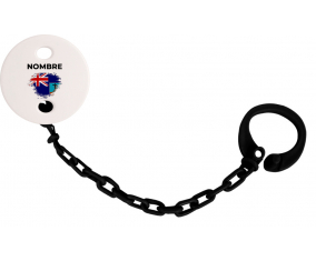 Montserrat pincel efecto bandera con nombre: Pinza para chupete