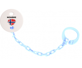 Noruega pincel efecto bandera con nombre: Pinza para chupete