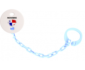 Bandera del efecto cepillo de Panamá con nombre: Pinza para chupete