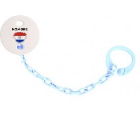 Paraguay pincel efecto bandera con nombre: Pinza para chupete