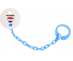 Paraguay pincel efecto bandera con nombre: Pinza para chupete