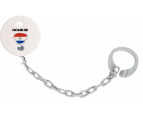 Paraguay pincel efecto bandera con nombre: Pinza para chupete