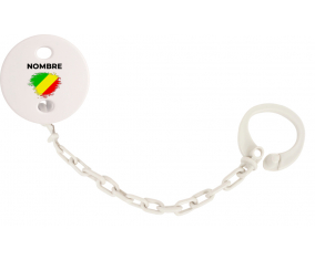 Bandera del efecto pincel de la República del Congo con nombre: Pinza para chupete
