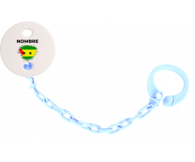 Bandera de efecto pincel Santo Tomé y Principio con nombre: Pinza para chupete