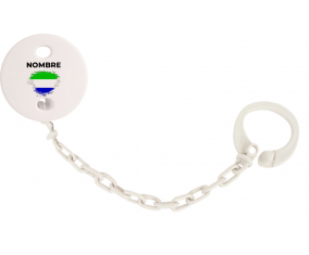 Bandera del efecto pincel de Sierra Leona con nombre: Pinza para chupete