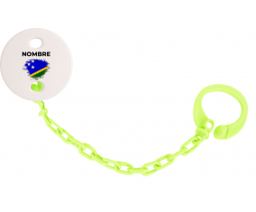 Bandera del efecto pincel de las Islas Salomón con nombre: Pinza para chupete
