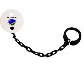 Bandera del efecto pincel de las Islas Salomón con nombre: Pinza para chupete