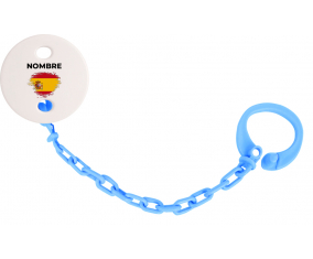 Bandera del efecto pincel de España con nombre: Pinza para chupete