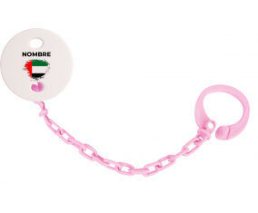 Bandera de pincel de los Emiratos Árabes Unidos con nombre: Pinza para chupete