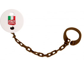 Bandera Italia con nombre: Pinza para chupete