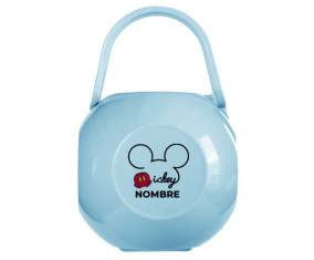 Caja portachupetes corto de Disney Mickey con nombre