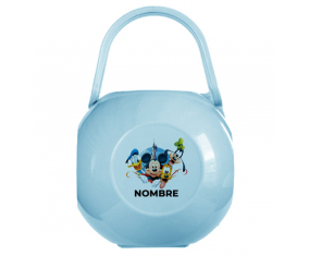 Disney Mickey Donald más bien Caja portachupetes y bingo diseño 1 con nombre
