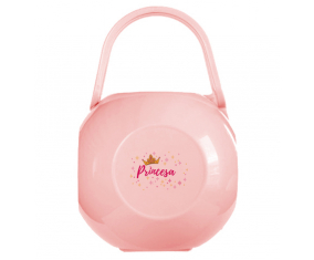 Caja portachupetes corona amarilla princesa