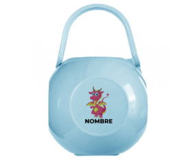 Dragon diseño-4 Caja portachupetes con nombre