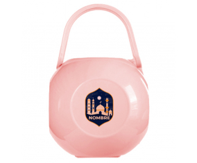 Caja portachupetes Mosqué Islam con nombre diseño-2