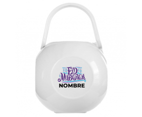 Islam eid mubarek diseño-3 nipple Caja portachupetes