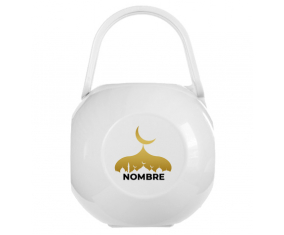 Caja portachupetes Mosqué Islam con nombre diseño-6