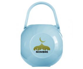 Caja portachupetes Mosqué Islam con nombre diseño-6
