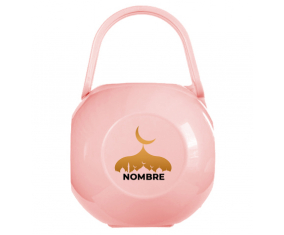 Caja portachupetes Mosqué Islam con nombre diseño-6