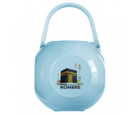 Islam Mecca diseño-1 nipple Caja portachupetes con nombre