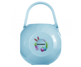 diseño-9 Caja portachupetes de huevo de Pascua con nombre