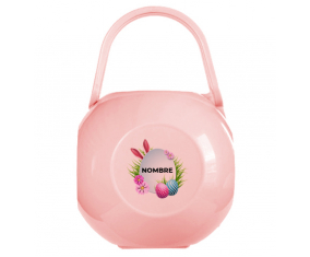 diseño-9 Caja portachupetes de huevo de Pascua con nombre