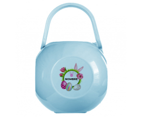 diseño-10 Caja portachupetes de huevo de Pascua con nombre