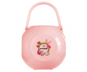 diseño-10 Caja portachupetes de huevo de Pascua con nombre