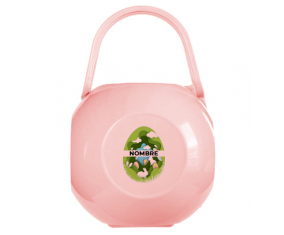 diseño-11 Caja portachupetes de huevo de Pascua con nombre